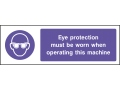 Eye Protection Must be Worn When Operating - Landscape